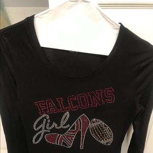 Atlanta Falcons bedazzled shirt